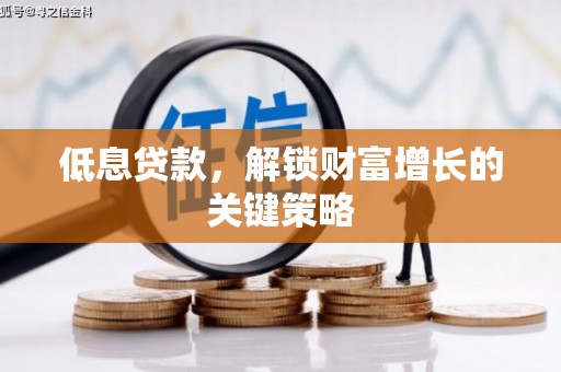 应城低息贷款，解锁财富增长的关键策略