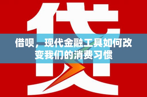应城借呗，现代金融工具如何改变我们的消费习惯
