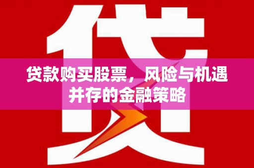 应城贷款购买股票，风险与机遇并存的金融策略
